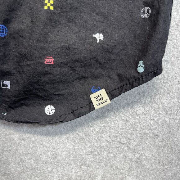 Vans AOP Wallop Woven Button-Up Shirt Men’s M Black VN0A53VGBLK - Picture 8 of 11